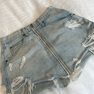 Carmar LF‎ Light Wash Zipper Skirt